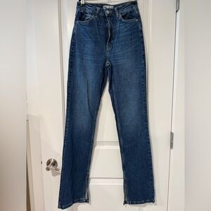 Zara Bootcut Jeans w/ Slit High Waisted Size 34/2